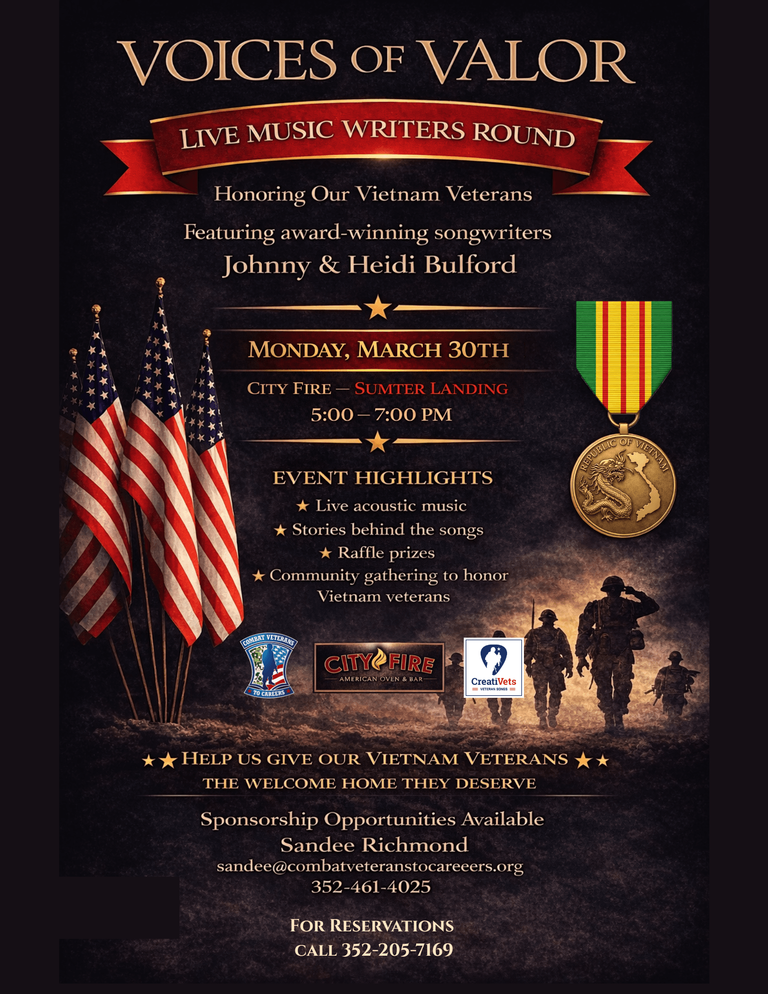 Voices of Valor: Live Music Writers Round — Honoring Our Vietnam Veterans